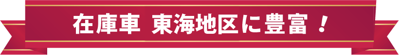 在庫車　東海地区に豊富！